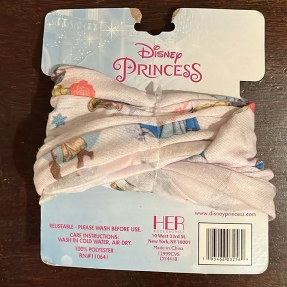 NEW Girls Disney Princess All-Over Print Lightweight Neck Gaiter Wrap - Picture 3 of 10
